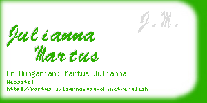 julianna martus business card